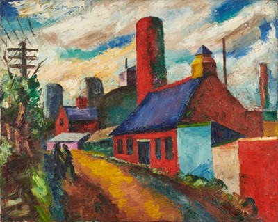 Lot 1161 - *Colin Moss ARCA (1914-2005) oil on canvas, Turning Road 1954, signed and dated, titled verso, 61cm x 76cm, unframed