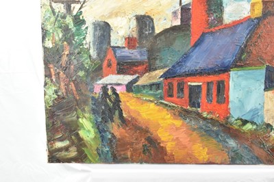 Lot 1161 - *Colin Moss ARCA (1914-2005) oil on canvas, Turning Road 1954, signed and dated, titled verso, 61cm x 76cm, unframed