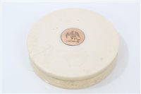 Lot 708 - Early 19th century circular ivory table snuff...