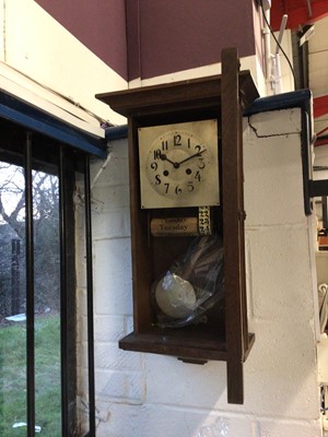 Lot 151 - Calendar wall clock