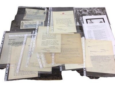 Lot 69 - H.R.H. Prince George Duke of Kent, two endorsed cheques and lot ephemera relating to his prize Great Dane