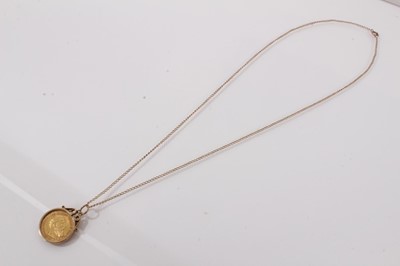Lot 546 - German gold coin in mount