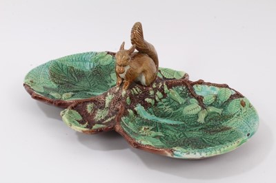 Lot 17 - George Jones majolica nut dish