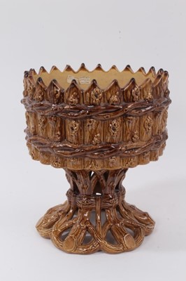 Lot 16 - George Skey Wilnecote works pottery planter