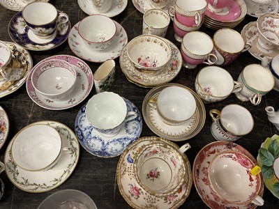 Lot 167 - Good collection of teawares, 18th century and later