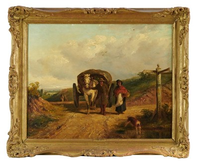 Lot 1195 - Thomas Smythe (1825-1906) oil on canvas - The Travellers, signed, 41cm x 48cm, in gilt frame