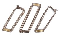 Lot 720 - Two 18th century steel chain dog collars -...