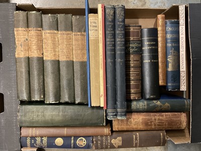 Lot 239 - Two boxes of decorative bindings and collectors books
