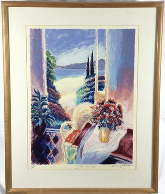 Lot 185 - Peter Gastnom, 20th century pair of signed limited edition prints - Sunlit Colours I, 234/300, and Sunlit Colours II, 284/300, both 62cm x 45cm, mounted in glazed frames (each 86cm x 69cm overall)
