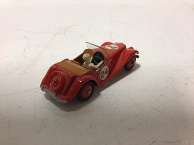 Lot 37 - Dinky Aston Martin DB3S No 104, MG Midget Sports No 108, Austin Healey '100' Sports No 109, all in original boxes (3)