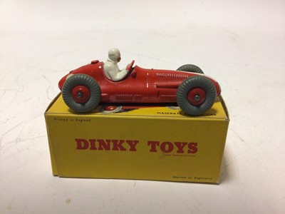 Lot 39 - Dinky Maserati Racing Car No 231, Cooper-Bristol No 233, H.W.M. Racing Car No 235, all boxed (3)