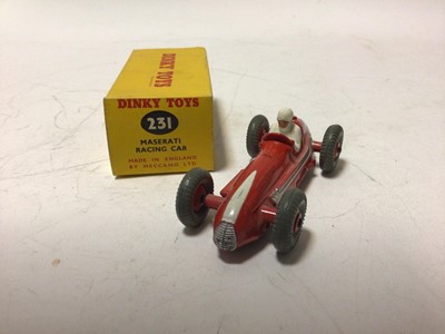Lot 39 - Dinky Maserati Racing Car No 231, Cooper-Bristol No 233, H.W.M. Racing Car No 235, all boxed (3)