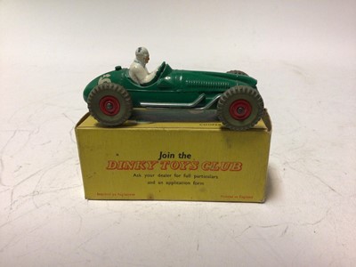 Lot 39 - Dinky Maserati Racing Car No 231, Cooper-Bristol No 233, H.W.M. Racing Car No 235, all boxed (3)
