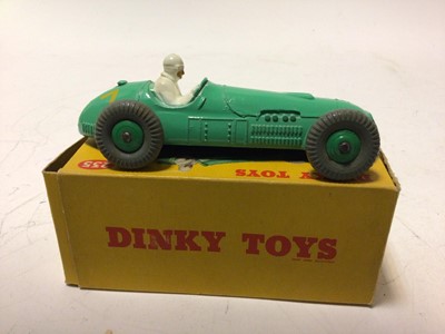 Lot 39 - Dinky Maserati Racing Car No 231, Cooper-Bristol No 233, H.W.M. Racing Car No 235, all boxed (3)