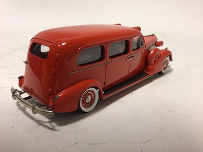 Lot 60 - Brooklin Models boxed selection BRK128 1952 Cunningham, BRK179 1955 Plymouth Belverdere, BRK181 1952 Cadillac, CSV15 Sterling Ambulance (4)