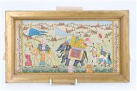 Lot 861 - Indian School, decorative watercolour and body...