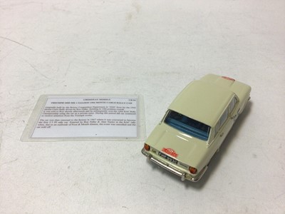 Lot 55 - Crossways Models Triumph 2000 MKI Saloon 1966 Monte Carlo Rally No.16 of a production run of 100 finished in white and Triumph Dolomite Sprint No.24 of a production run of 25 finished in Minosa yel...