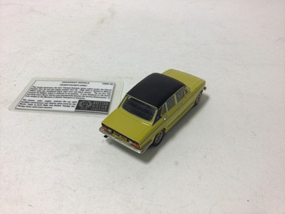 Lot 55 - Crossways Models Triumph 2000 MKI Saloon 1966 Monte Carlo Rally No.16 of a production run of 100 finished in white and Triumph Dolomite Sprint No.24 of a production run of 25 finished in Minosa yel...