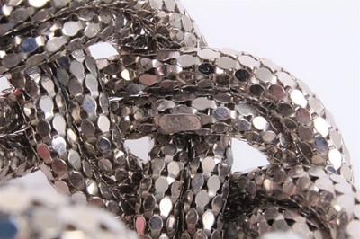 Lot 801 - Lara Bohinc platinum plated large plait bracelet, in dust bag and box