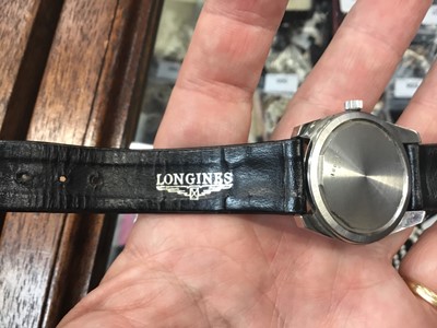 Lot 610 - Longines Admiral HF stainless steel wristwatch