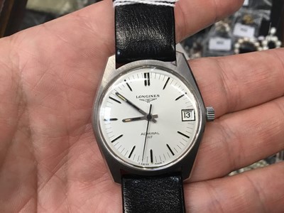 Lot 610 - Longines Admiral HF stainless steel wristwatch