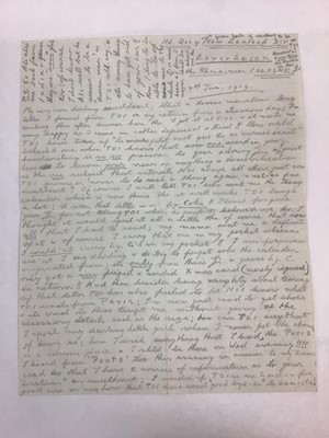 Lot 187 - H.R.H. Edward Prince of Wales (later H.M. King Edward VIII and Duke of Windsor)love letter to Freda Dudley Ward regarding death of Prince John