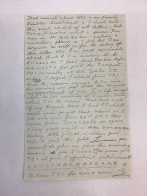 Lot 187 - H.R.H. Edward Prince of Wales (later H.M. King Edward VIII and Duke of Windsor)love letter to Freda Dudley Ward regarding death of Prince John