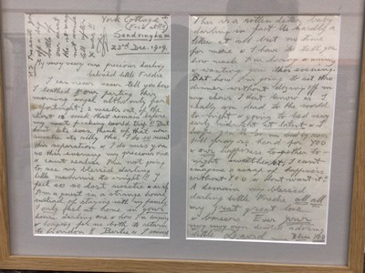 Lot 188 - H.R.H. Edward Prince of Wales love letter to Freda Dudley Ward, 1919