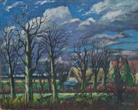 Lot 999 - Paul Earee (1888 - 1968), oil on board -...