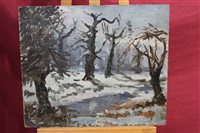 Lot 1004 - Paul Earee (1888 - 1968), oil on board -...