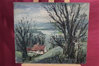 Lot 1014 - Paul Earee (1888 - 1968), oil on board -...
