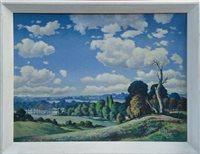 Lot 1018 - Paul Earee (1888 - 1968), oil on board -...