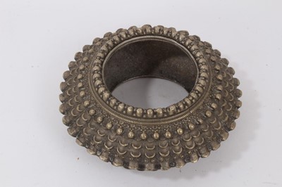 Lot 706 - Antique African slave bangle/manila