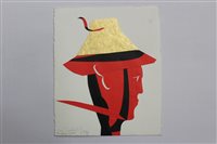 Lot 1029 - *Colin Self (b. 1941), paper collage -...