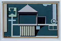 Lot 1040 - Ron Sims (1944 - 2014), oil on board -...