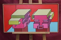 Lot 1041 - Ron Sims (1944 - 2014), acrylic on canvas -...