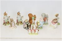 Lot 2125 - Ten Royal Albert Beatrix Potter figures -...