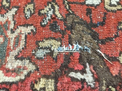 Lot 1514 - Very large antique heriz carpet