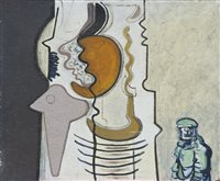 Lot 1060 - David Carr (1915 - 1968), oil on board - 'Man...