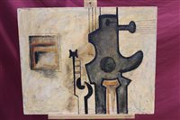 Lot 1061 - David Carr (1915 - 1968), oil on board -...