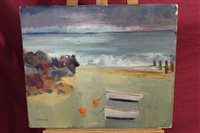 Lot 1077 - Ronald Ronaldson (1919-2015), oil on board,...