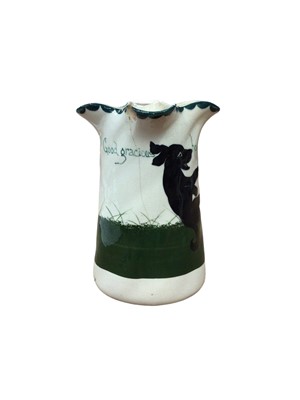 Lot 95 - The Bristol Cat and Dog pottery Louis Wain decorated vase.