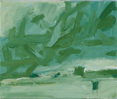 Lot 1151 - *Simon Carter (b. 1961) acrylic on canvas - East Anglian landscape, 2009, signed and dated verso, 25cm x 30.5cm, unframed