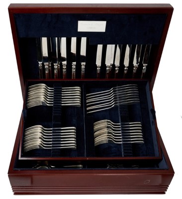 Lot 315 - Good quality Contemporary canteen of silver cutlery retailed by Fortnum and Mason