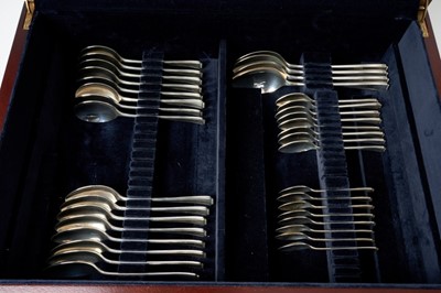 Lot 315 - Good quality Contemporary canteen of silver cutlery retailed by Fortnum and Mason