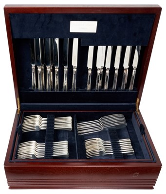 Lot 315 - Good quality Contemporary canteen of silver cutlery retailed by Fortnum and Mason