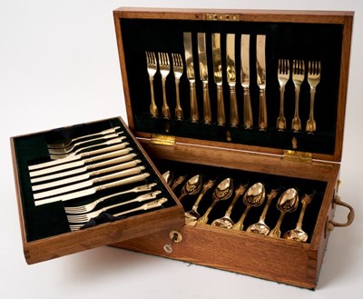 Lot 314 - Rare Imperial Russian silver-gilt dessert service c1830 by Nichols and Plincke.