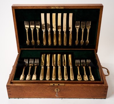 Lot 314 - Rare Imperial Russian silver-gilt dessert service c1830 by Nichols and Plincke.