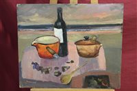 Lot 1082 - Ronald Ronaldson (1919-2015) oil on board,...