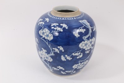 Lot 4 - A large Chinese blue and white porcelain ginger jar
